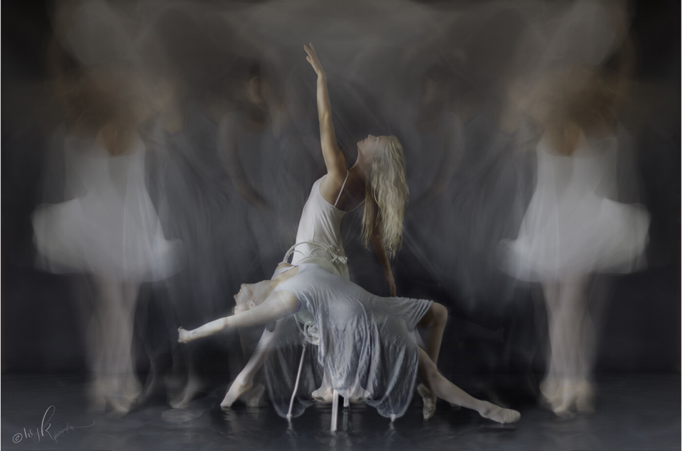 blurred dancers