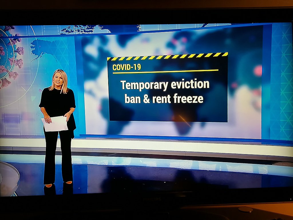 The RTE news on TV