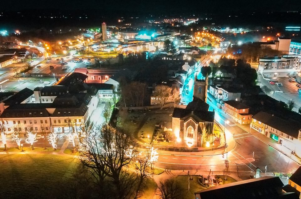 Christ Church castlebar from a drone